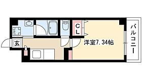 アールズコート新瑞橋駅前 405 ｜ 愛知県名古屋市瑞穂区洲山町１丁目（賃貸マンション1K・4階・25.01㎡） その2