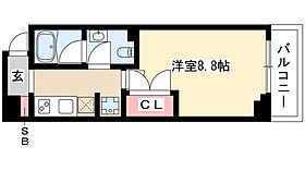 ＣＯＺＹ阿由知通 701 ｜ 愛知県名古屋市昭和区阿由知通１丁目（賃貸マンション1K・7階・27.22㎡） その2