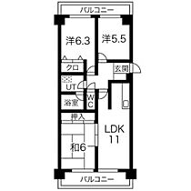 ライオンズマンション杁中ガーデンD棟 318 ｜ 愛知県名古屋市昭和区滝川町（賃貸マンション3LDK・3階・62.70㎡） その2