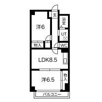 グローバル山王 501 ｜ 愛知県名古屋市中川区山王３丁目（賃貸マンション2LDK・5階・51.09㎡） その2