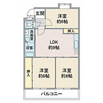 メルローズ2号館 303 ｜ 愛知県名古屋市名東区貴船２丁目（賃貸マンション3LDK・3階・64.00㎡） その2