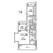 グランドメゾン東山公園 204 ｜ 愛知県名古屋市千種区唐山町２丁目（賃貸マンション3LDK・2階・85.30㎡） その2