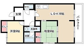 池洞マンション北棟 B402 ｜ 愛知県名古屋市千種区池上町２丁目（賃貸マンション2LDK・4階・61.82㎡） その1