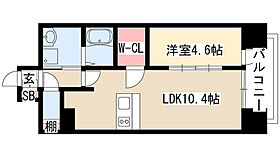 プレサンス久屋大通セントラルパーク 1105 ｜ 愛知県名古屋市東区東桜１丁目（賃貸マンション1LDK・11階・39.06㎡） その2