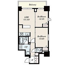 S-RESIDENCE葵II 401 ｜ 愛知県名古屋市東区葵３丁目（賃貸マンション2LDK・4階・52.37㎡） その2