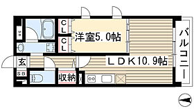 プランドール高社 201 ｜ 愛知県名古屋市名東区高社１丁目（賃貸マンション1LDK・2階・40.04㎡） その2