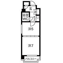 プリンセス新栄 201 ｜ 愛知県名古屋市中区新栄１丁目（賃貸マンション2K・2階・24.97㎡） その2