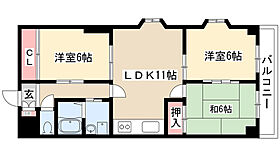 アートライフタケセイ 7B ｜ 愛知県名古屋市南区内田橋１丁目（賃貸マンション3LDK・7階・65.00㎡） その2