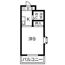 レオンド・杉山 401 ｜ 愛知県名古屋市名東区明が丘（賃貸マンション1K・4階・25.00㎡） その2