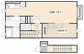 ラ・プランタン 202 ｜ 愛知県名古屋市中川区春田３丁目（賃貸アパート1LDK・2階・46.18㎡） その2