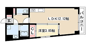 S-FORT熱田花町 804 ｜ 愛知県名古屋市熱田区花町（賃貸マンション1LDK・8階・40.04㎡） その2