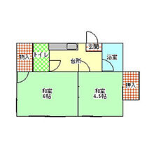 坂井荘 204 ｜ 愛知県名古屋市西区上名古屋１丁目（賃貸アパート2K・2階・26.00㎡） その2