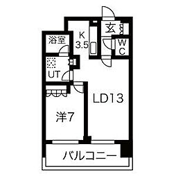 間取図画像 1LDK