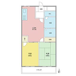 間取図画像 2LDK
