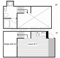コモンツリー名駅西 1階ワンルームの間取り