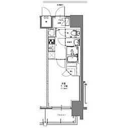 S-RESIDENCE浅間町駅前axial 1Kの間取図画像
