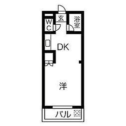 間取図画像 1DK