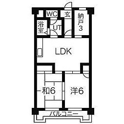 間取図画像 2SLDK