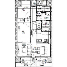 名古屋市熱田区六番2丁目マンション 2LDKの間取図画像
