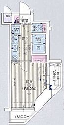 プレサンス名古屋城前 1Kの間取図画像