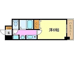 プレサンス名古屋STATIONザ・シティ 9階1Kの間取り