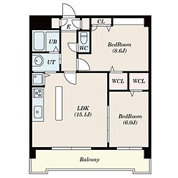 間取図画像 2LDK
