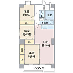 間取図画像 3LDK