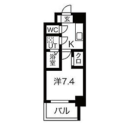 間取図画像 1K