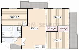 間取図画像 3LDK