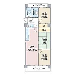 バトープレジール 3LDKの間取図画像