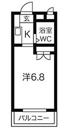 間取図画像 1K