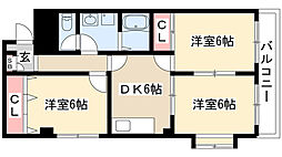 間取図画像 3DK