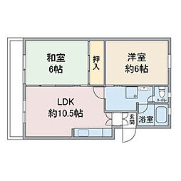 間取図画像 2LDK