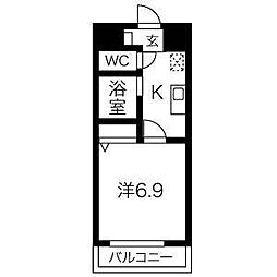 間取図画像 1K