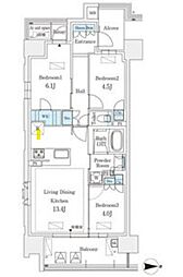 GRANPASEO丸の内 3LDKの間取図画像