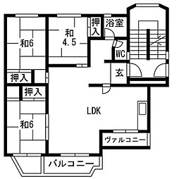 間取図画像 3LDK