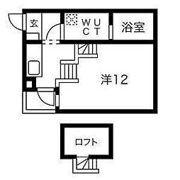 REX新栄 ワンルームの間取図画像