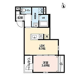 間取図画像 1LDK