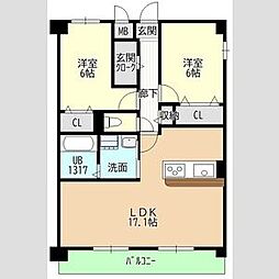 ヒルザコートII 2階