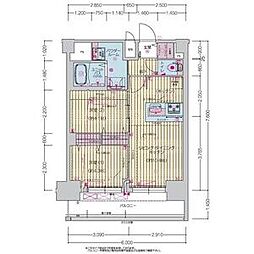 プレサンス上前津ディアシス 1513 15階2LDKの間取り