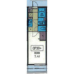 リシャール・瑞(みず) 3階1Kの間取り