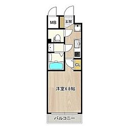 インプルーブ鶴舞 10階1Kの間取り