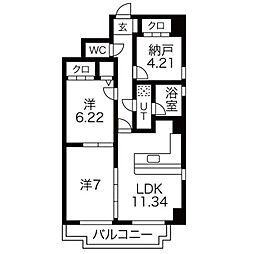 間取図画像 2SLDK