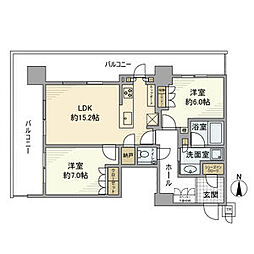 間取図画像 2LDK