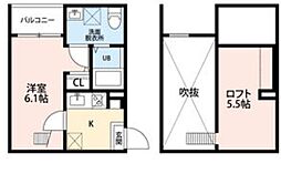 リバティ八田 2階/203