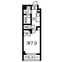 間取図画像 1K