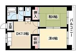 間取図画像 2DK