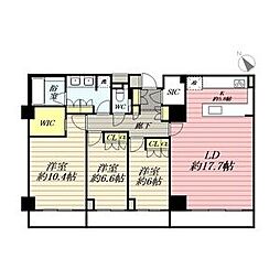 サン・メゾン南山 3階3LDKの間取り