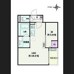 間取図画像 1LDK