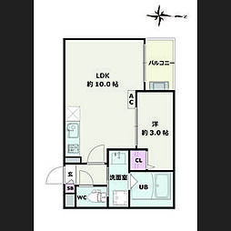 間取図画像 1LDK